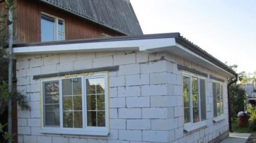 Пристройка к кирпичному дому из пеноблоков. Как сделать пристройку из пеноблоков к дому?