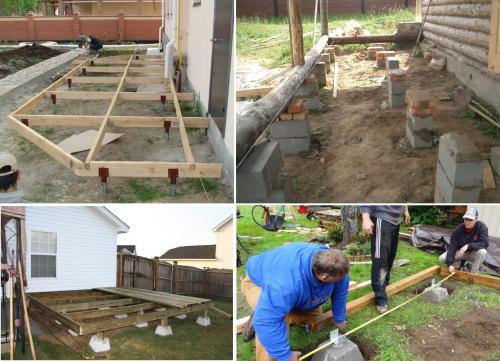 Каркасная пристройка к дому из бруса. Самостоятельное возведение каркасной веранды к дому: полный порядок действий