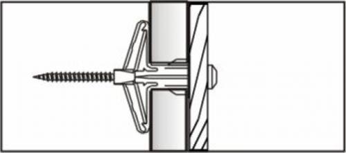 Крепеж для пустотелых материалов. Дюбели для тонких плит 02