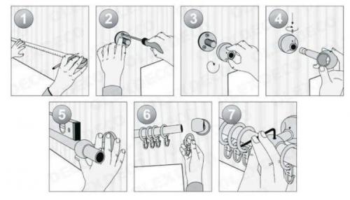 Как закрепить карниз в глиняной стене. Порядок монтажа