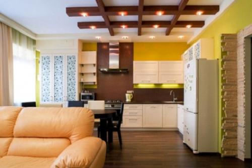 Монтаж фальшбалок подвесного потолка из гипсокартона. Для чего делают