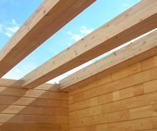 Перекрытие больших пролетов деревянными балками. Виды балок перекрытия из дерева (древесины) 07