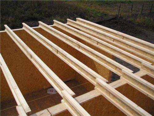 Перекрытие больших пролетов деревянными балками. Виды балок перекрытия из дерева (древесины) 10