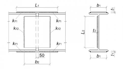 Соединение балки по длине может выполняться. Стык металлических балок по длине