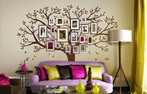 Идеи для дерева на стене в интерьере помещения. Как сделать декоративное дерево на стену своими руками