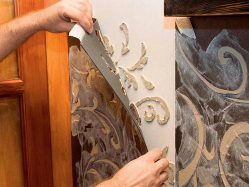 Декор стен своими руками шпаклевкой. Трафареты и печати для декорирования поверхностей
