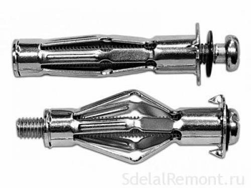 Как закрепить дюбель в гипсокартоне. Варианты крепежей в ГВЛ