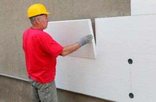 Утепление кирпичной стены снаружи пенополистиролом. Внешнее утепление стен пенопластом