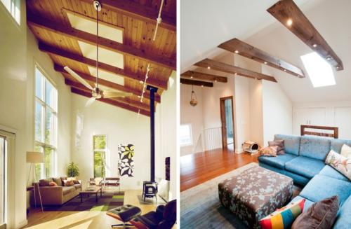 Как крепить фальш балки к потолку. Варианты размещения фальшбалок на потолке