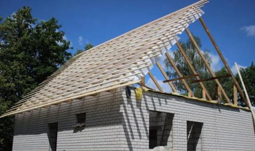 Стропильная система двускатной крыши чертеж. Монтаж двухскатной крыши