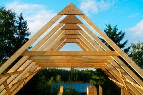 Висячая стропильная система двухскатной крыши. Немного об особенностях висячей стропильной системы 06