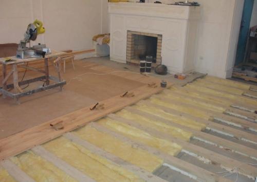 Звукоизоляция межэтажного перекрытия по деревянным балкам. Перекрытие на лагах