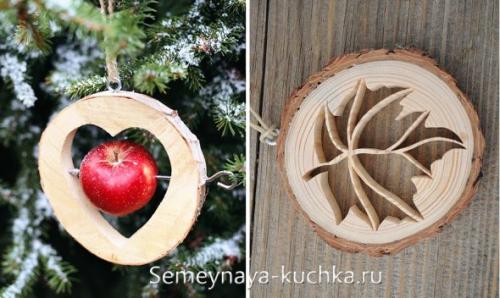 Легкие поделки из дерева своими руками. из спилов бревна.