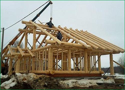 Деревянные перекрытия в кирпичном доме. Балки из бруса, досок, круглого леса