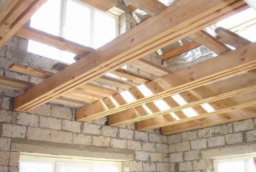 Деревянные перекрытия в кирпичном доме. Балки из бруса, досок, круглого леса