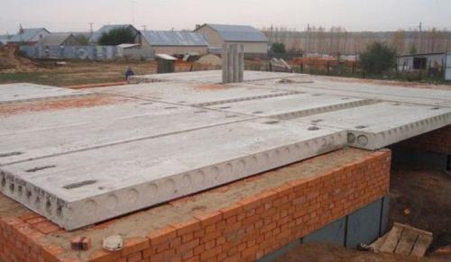 Межэтажные перекрытия для загородного дома. Сборные перекрытия из стандартных плит для газобетонного строения 01