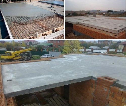 Межэтажные перекрытия для загородного дома. Сборные перекрытия из стандартных плит для газобетонного строения 03