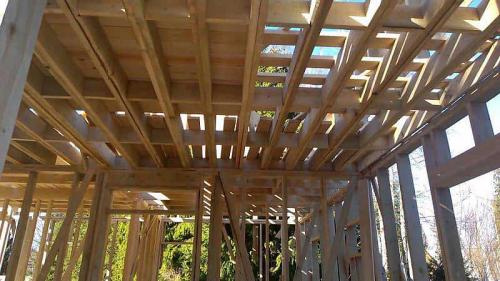 Цокольное перекрытие каркасного дома. Перекрытие каркасного дома по деревянным балкам