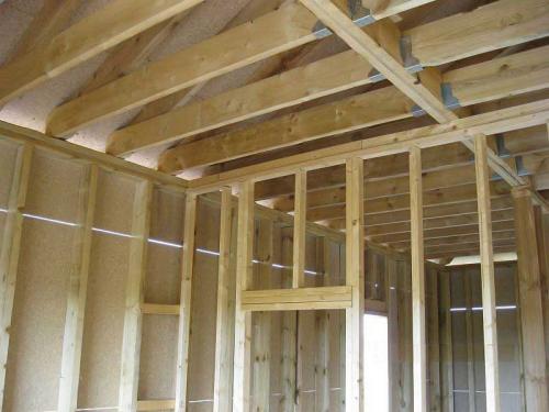 Цокольное перекрытие каркасного дома. Перекрытие каркасного дома по деревянным балкам