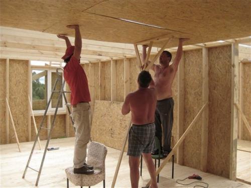 Чердачное перекрытие каркасного дома. Конструкция перекрытия в каркасном доме