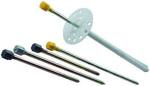 Крепление минеральной ваты дюбелями. Виды