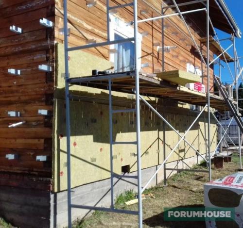 Как закрепить утеплитель на стене деревянного дома. Утепление брусового дома каменной ватой