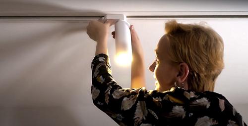 Как сделать рейки с подсветкой. Расположите рейку согласно выбранному месту 01