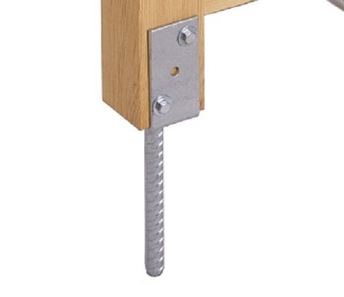 Крепление бруса к бетону вертикально. Монтаж на бетонное основание