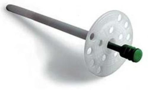 Крепление минеральной ваты дюбелями. Процесс крепления утеплителя дюбелем