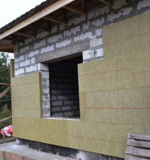 Как крепить базальтовый утеплитель к стене. Монтаж базальтовых плит