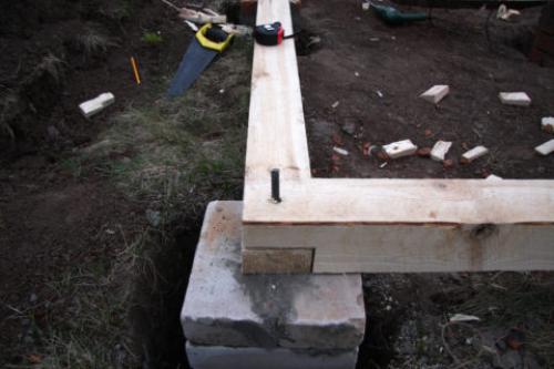 Как закрепить брус на столбчатом фундаменте. Виды конструкций и способы крепления