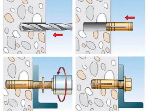 Крепление деревянного бруса к бетонной стене. Крепеж 05 Крепление деревянного бруса к бетонной стене. Крепеж 05