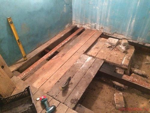 Простые способы замены балок пола. Замена балок пола