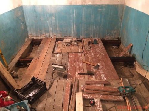 Простые способы замены балок пола. Замена балок пола