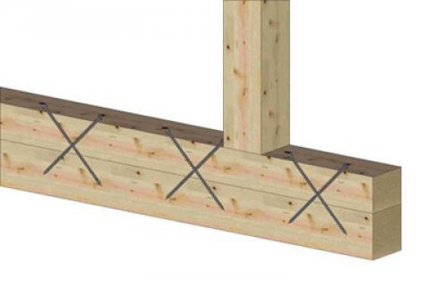 Усиление деревянной балки швеллером. Балки