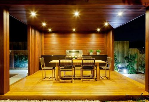 Освещение в деревянном доме с низким потолком. Особенности