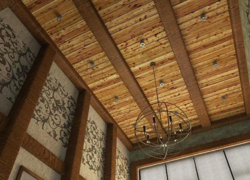 Подшивка чернового потолка по деревянным балкам. Как правильно выбрать материал для чернового потолка