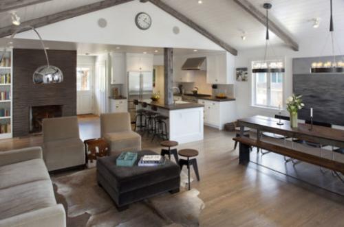 Потолок с балкой посередине. Разновидности потолочных балок по способу декора