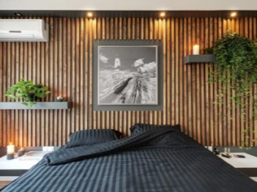 Какое расстояние должно быть между рейками декоративными. Декоративные рейки и шпонированные реечные перегородки 05