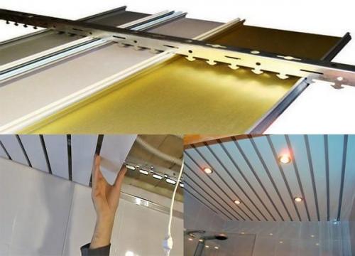 Реечный потолок в ванной монтаж. Как выполнить монтаж реечного потолка в ванной, своими руками (инструкция)