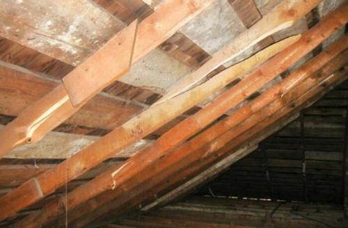 Усиление деревянных конструкций стропил. Почему необходима ревизия и периодический контроль состояния стропильных конструкций 03