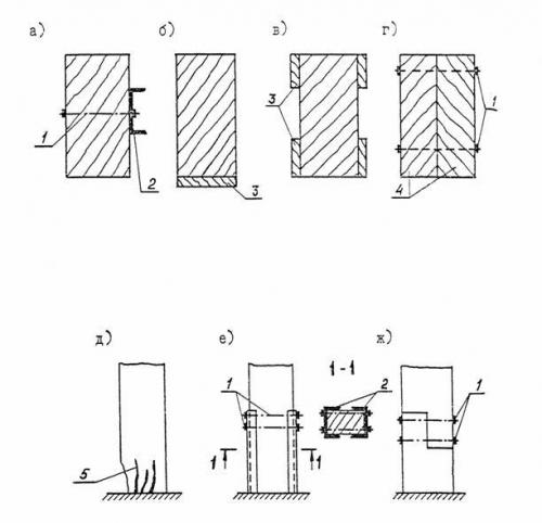 Способ усиления деревянной балки. Наращивание площади сечения балки 05