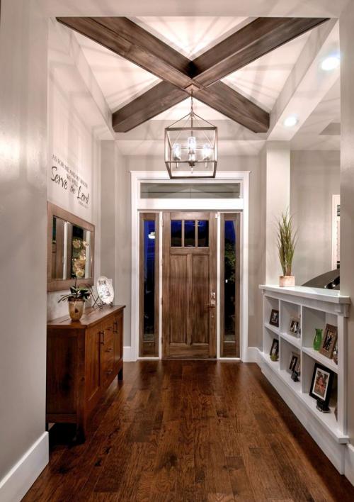 Бетонная балка на потолке. Какому стилю подходит декорирование балками