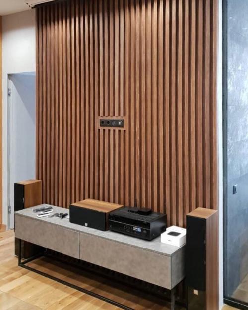 Рейки на стене в интерьере. Декоративные рейки для стен в интерьере: гостиной, прихожей, кухни и спальни. Инструкция, как сделать и крепить деревянные баффели