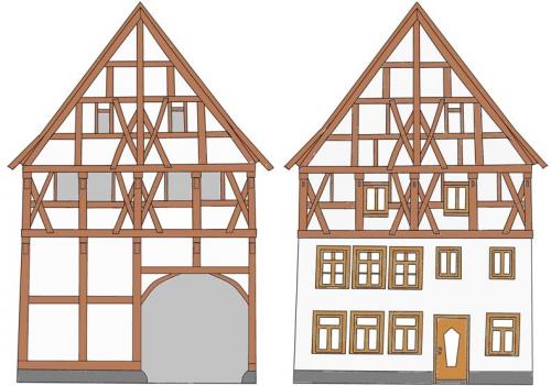 Доски для фахверка. Немецкий фасад дома в стиле фахверк своими руками