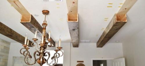 Балки на потолке в квартире. Декоративные балки на потолок в интерьере: 100+ фото