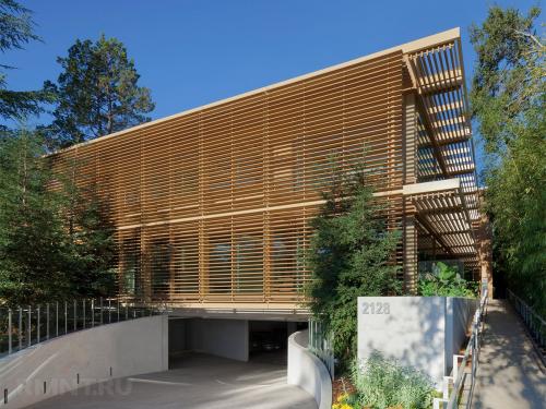 Фасад из деревянных брусков. Деревянные навесные фасады 23