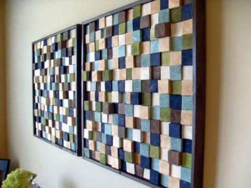 Панно из дерева на стену декоративное из брусков. Потрясающий декор стены за небольшие деньги – эффектное 3D панно из деревянных брусков