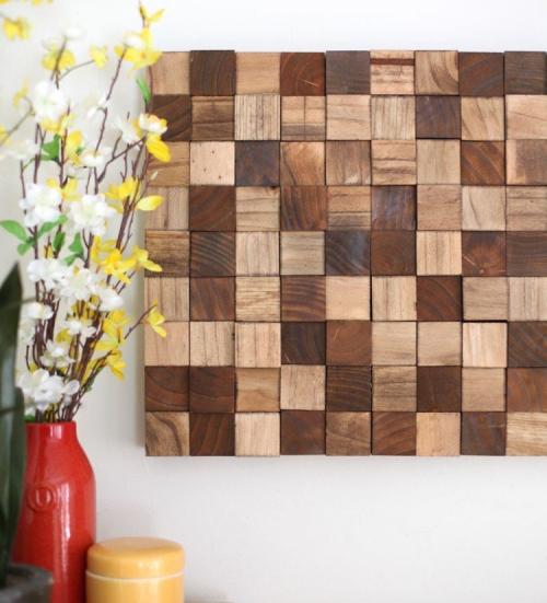 Панно из дерева на стену декоративное из брусков. Потрясающий декор стены за небольшие деньги – эффектное 3D панно из деревянных брусков