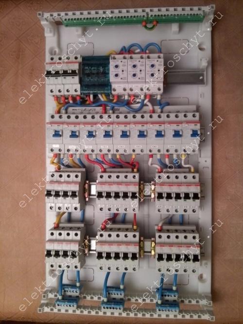 Расстояние между дин-рейками в щите. Электрический щиток Mistral 41W . Пример сборки.